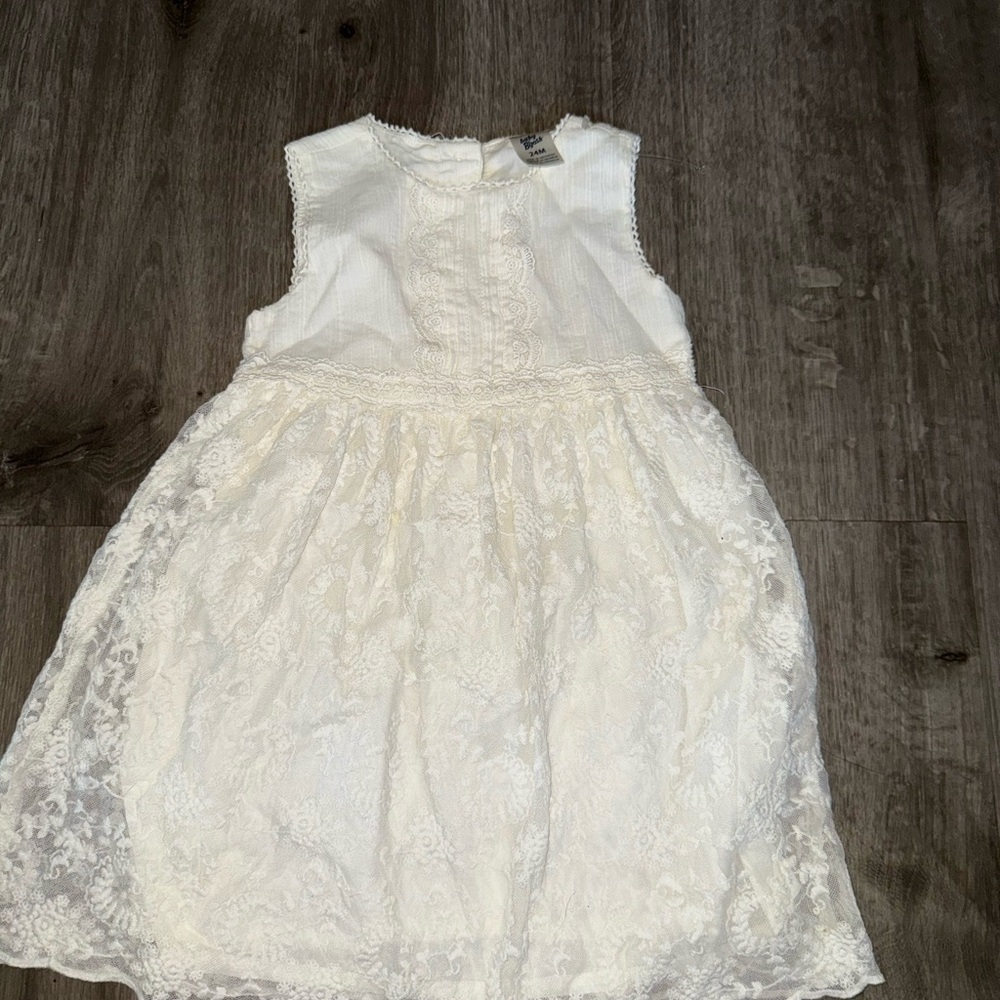 OshKosh B'gosh Cream Lace Kids Dress